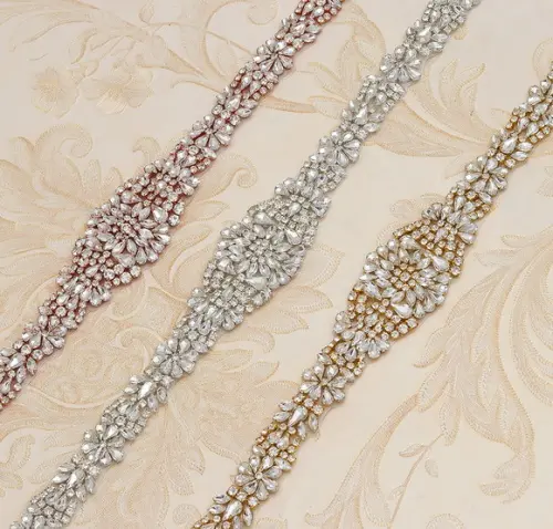Cinto de Strass Grande Aplique 80cm
