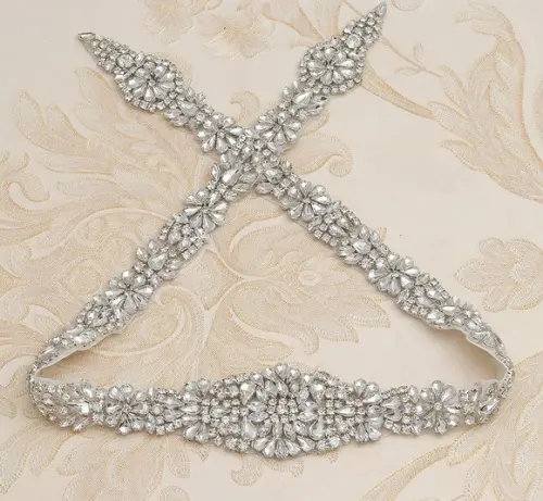 Cinto de Strass Grande Aplique 80cm