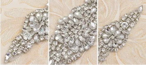 Cinto de Strass Grande Aplique 80cm