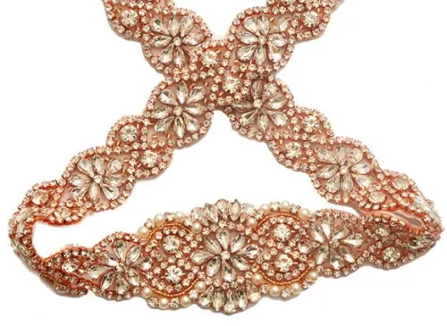 Cinto de Strass Grande Prata Dourado ou Rosé 57cm