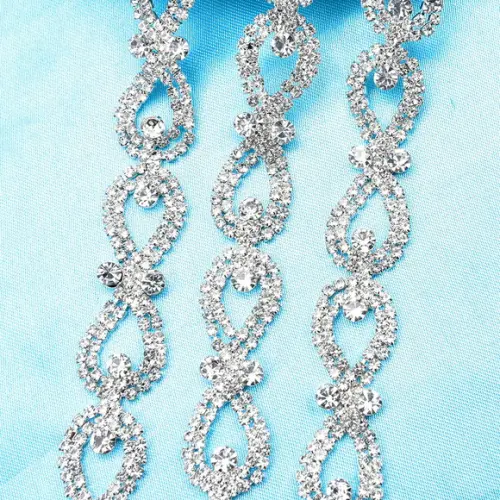 Cinto de Strass Laços Prata