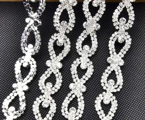Cinto de Strass Laços Prata
