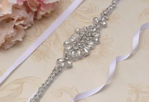 Cinto De Strass Prata