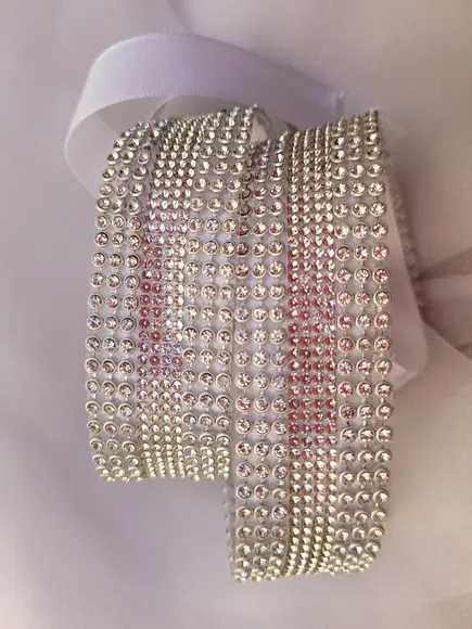 Cinto De Strass Prata Cintura Inteira