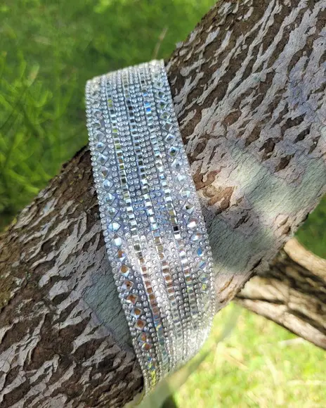 Cinto De Strass Prata Cintura Inteira