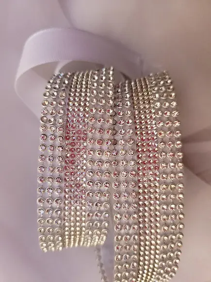Cinto De Strass Prata Cintura Inteira