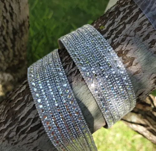 Cinto De Strass Prata Cintura Inteira