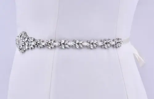Cinto de Strass Prata com Pedrarias
