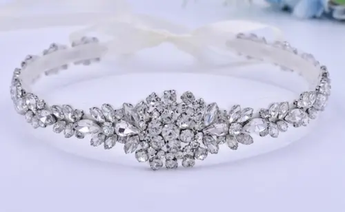 Cinto de Strass Prata com Pedrarias
