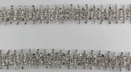 Cinto de Strass Prata Design Moderno
