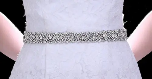 Cinto de Strass Prata Luxuoso