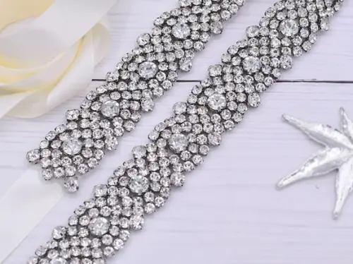 Cinto de Strass Prata Luxuoso