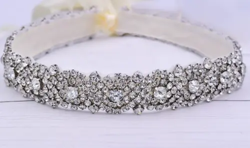 Cinto de Strass Prata Luxuoso