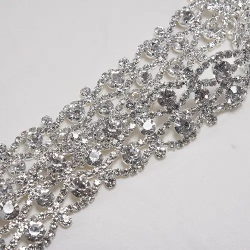 Cinto de Strass Prata Luxuoso