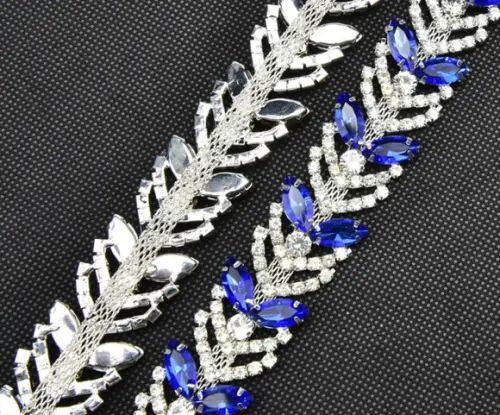 Cinto De Strass Prata Ou Azul Com Prata