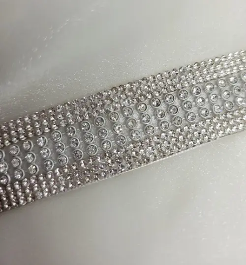 Cinto de Strass Prata Sob Medida
