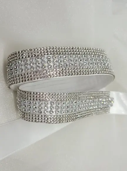 Cinto de Strass Prata Sob Medida