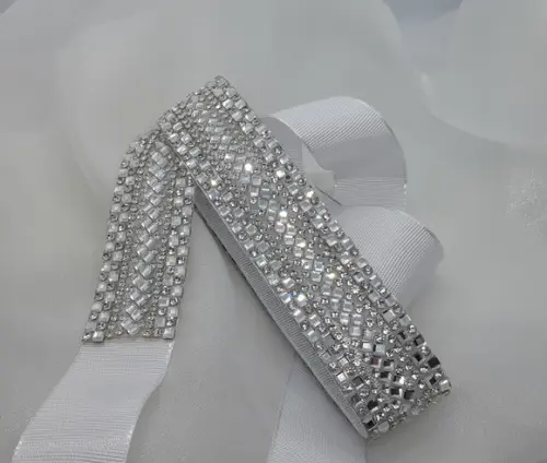 Cinto de Strass Prateado