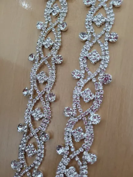 Cinto de Strass Renda de Prata