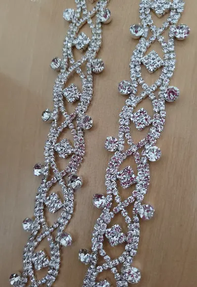 Cinto de Strass Renda de Prata