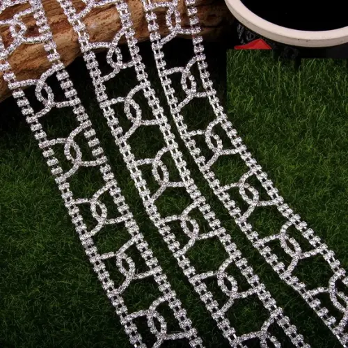 Cinto de Strass Rede de Prata