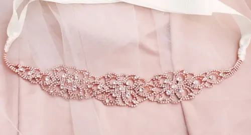 Cinto de Strass Renda Francesa