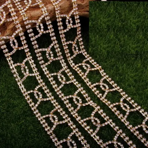 Cinto Dourado Rede de Strass