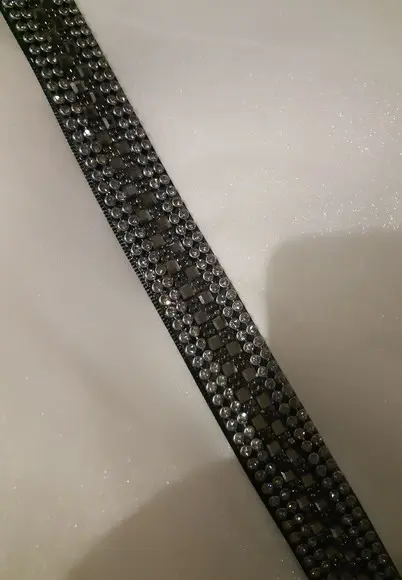 Cinto Grafite com Strass