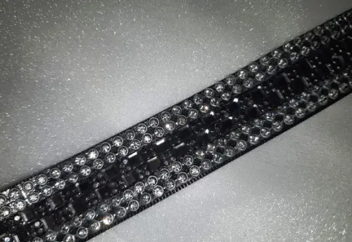 Cinto Grafite com Strass