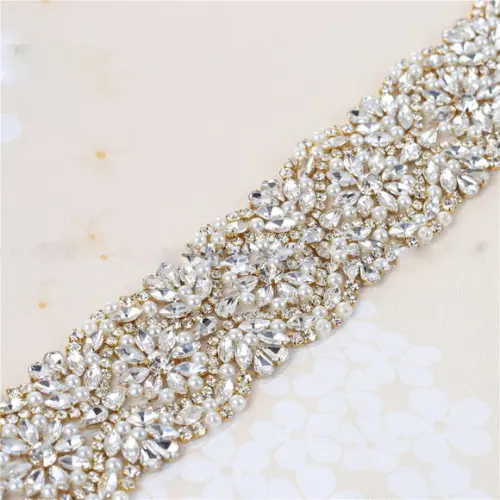 Cinto Largo 5,3cm Pedras e Pérolas Prata, Rosé ou Dourado