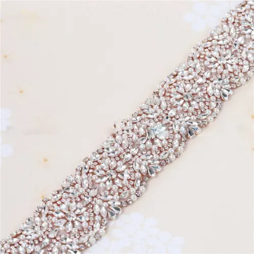 Cinto Largo 5,3cm Pedras e Pérolas Prata, Rosé ou Dourado