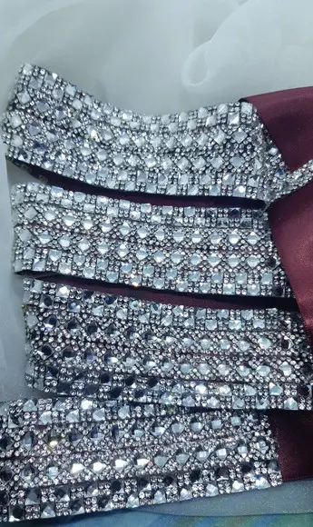 Cinto Prata Largo Inteiro de Strass Várias Cores Fita