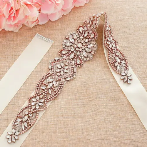 Cinto Rose Gold com Pedrarias