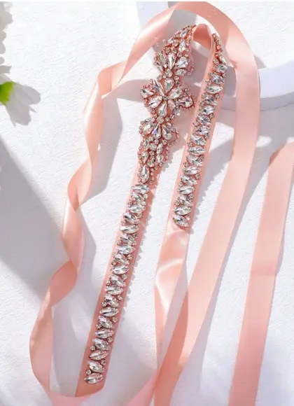 Cinto Rose Gold com Pedras