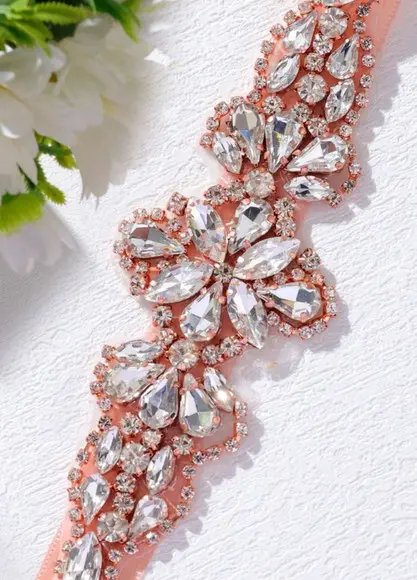 Cinto Rose Gold com Pedras