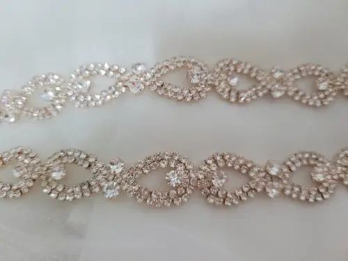 Cinto Rose Gold Laços de Strass