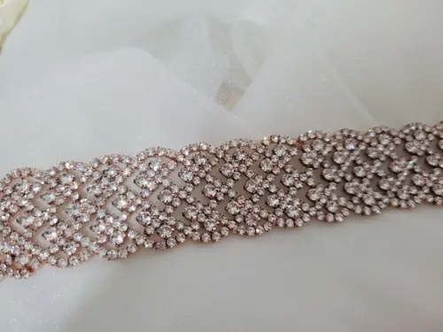 Cinto Rosé Gold Rendado