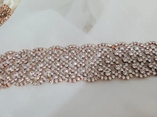Cinto Rosé Gold Rendado
