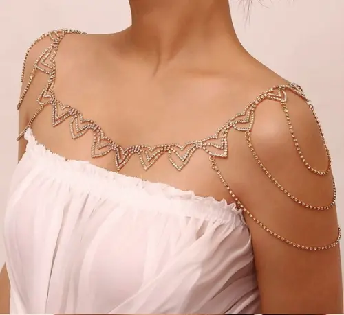 Colar de ombro para noivas ou vestido de noite