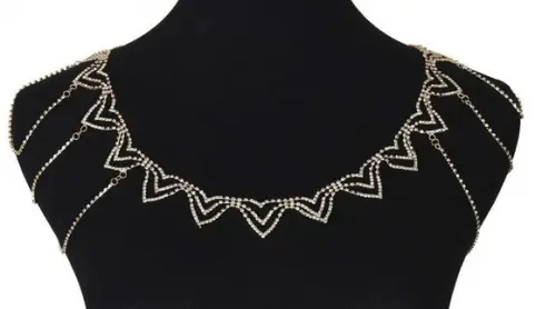 Colar de ombro para noivas ou vestido de noite