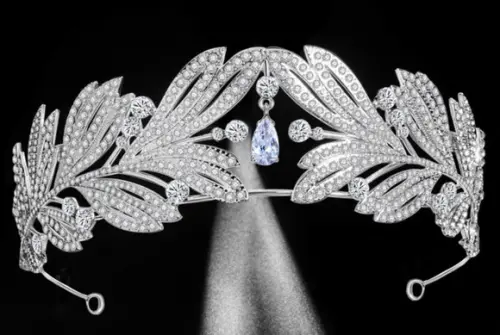 Coroa Tiara de strass para casamento