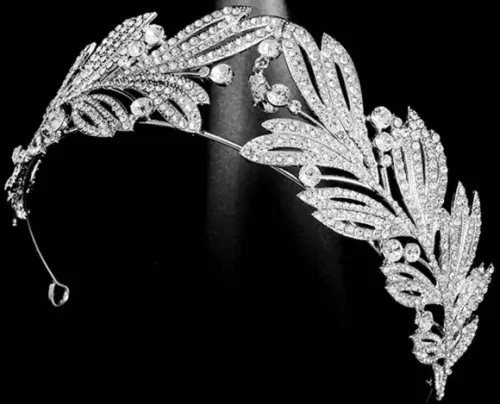 Coroa Tiara de strass para casamento