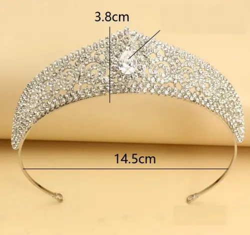Coroa Tiara de Pedraria Luxo