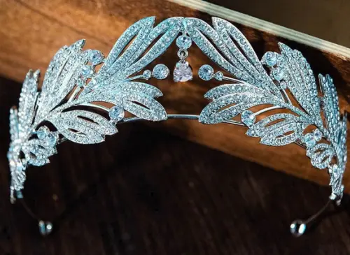 Coroa Tiara de strass para casamento