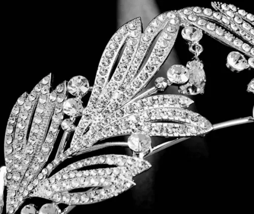 Coroa Tiara de strass para casamento