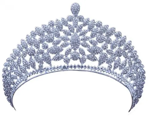 Coroa Tiara real de strass