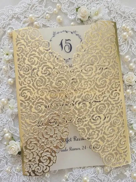 Envelope Metalizado Renda Francesa
