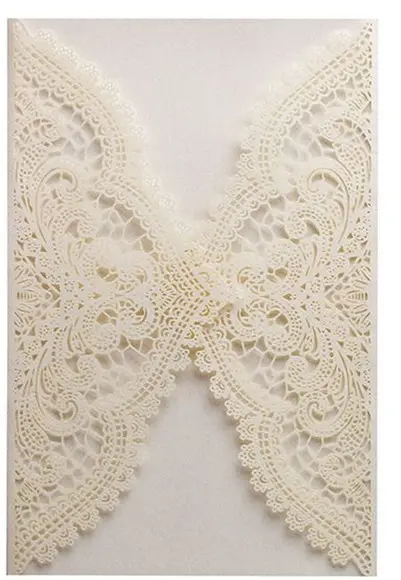 Envelope Rendado Luxo para Convite de Casamento