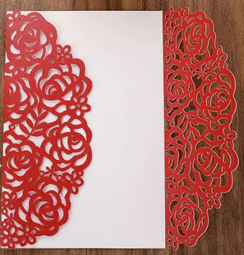 Faca de Corte p/ Scrapbook Convite Renda de Rosas