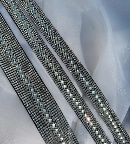 Kit com Cinto e Alças de Strass